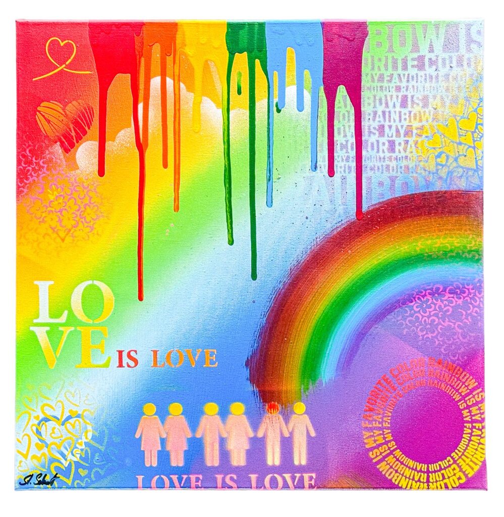 Love is Love – Spray-Art von Stefanie Schmitt