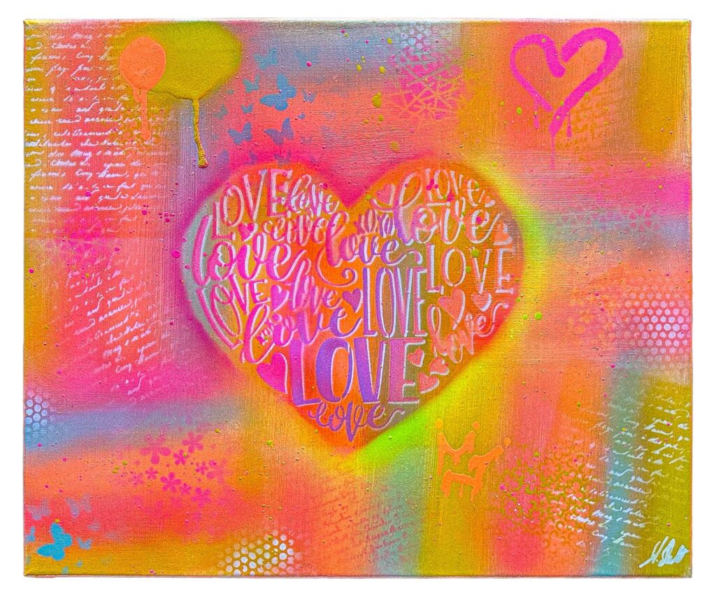 Just Love – Spray-Art von Stefanie Schmitt